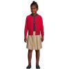 Lands’ End School Uniform Girls Cotton Modal Cardigan Sweater(Red)