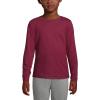 Lands’ End School Uniform Girls Long Sleeve Essential T-Shirt(Burgundy)