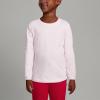 Lands’ End School Uniform Girls Long Sleeve Essential T-Shirt(Ice Pink)