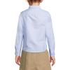 Lands’ End School Uniform Girls Long Sleeve Oxford Dress Shirt(Blue)