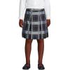 Lands’ End School Uniform Girls Plaid Box Pleat Skirt Top of The Knee(Classic Navy Plaid)