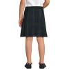 Lands’ End School Uniform Girls Plaid Box Pleat Skirt Top of The Knee(Classic Navy/Evergreen Plaid)