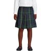 Lands’ End School Uniform Girls Plaid Box Pleat Skirt Top of The Knee(Hunter/Classic Navy Plaid)