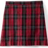 Lands’ End School Uniform Girls Plaid Box Pleat Skirt Top of The Knee(Red/Black Plaid)