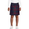 Lands’ End School Uniform Girls Plaid Skort Top of Knee(Classic Navy Large Plaid)