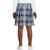 Lands’ End School Uniform Girls Plaid Skort Top of Knee(Clear Blue Plaid)