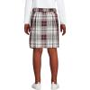 Lands’ End School Uniform Girls Plaid Skort Top of Knee(Garnet/Khaki Plaid)