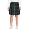 Lands’ End School Uniform Girls Plaid Skort Top of Knee(Hunter/Classic Navy Plaid)