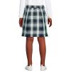 Lands’ End School Uniform Girls Plaid Skort Top of Knee(White Plaid)