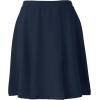 Lands’ End School Uniform Girls Ponte Pleat Skirt(Classic Navy)