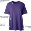 Lands’ End School Uniform Girls Short Sleeve Essential T-Shirt(Deep Purple)