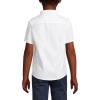 Lands’ End School Uniform Girls Short Sleeve Oxford Dress Shirt(White)
