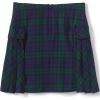 Lands’ End School Uniform Girls Side Pleat Plaid Skort Above Knee(Plaid Classic Navy/Evergreen)