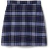 Lands’ End School Uniform Girls Solid A-line Skirt Below The Knee(Classic Navy Plaid)