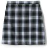 Lands’ End School Uniform Girls Solid A-line Skirt Below The Knee(White Plaid)