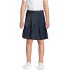 Lands’ End School Uniform Girls Solid Box Pleat Skirt Top of Knee(Classic Navy)