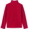 Lands’ End School Uniform Kids Lightweight Fleece Quarter Zip Pullover(Red)