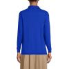 Lands’ End School Uniform Kids Long Sleeve Interlock Polo Shirt(Cobalt)