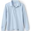 Lands’ End School Uniform Kids Long Sleeve Mesh Polo Shirt(Blue)