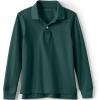 Lands’ End School Uniform Kids Long Sleeve Mesh Polo Shirt(Evergreen)