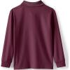 Lands’ End School Uniform Kids Long Sleeve Rapid Dry Polo Shirt(Burgundy)