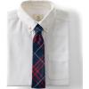 Lands’ End School Uniform Kids Plaid To Be Tied Tie(Classic Navy Large Plaid)