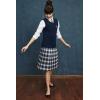 Lands’ End School Uniform Kids Plaid To Be Tied Tie(Hunter/Classic Navy Plaid)