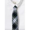 Lands’ End School Uniform Kids Pre Tied Tie(White Plaid)