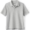Lands’ End School Uniform Kids Short Sleeve Mesh Polo Shirt(Gray Heather)