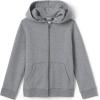 Lands’ End School Uniform Kids Zip Front Sweatshirt(Pewter Heather)