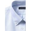 Lands’ End School Uniform Men’s Long Sleeve Oxford Dress Shirt(Blue Stripe)