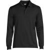 Lands’ End School Uniform Men’s Long Sleeve Rapid Dry Polo Shirt(Black)