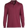 Lands’ End School Uniform Men’s Long Sleeve Rapid Dry Polo Shirt(Burgundy)