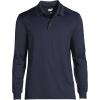 Lands’ End School Uniform Men’s Long Sleeve Rapid Dry Polo Shirt(Classic Navy)