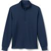 Lands’ End School Uniform Men’s Quarter Zip Pullover(Classic Navy)