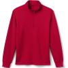 Lands’ End School Uniform Men’s Quarter Zip Pullover(Red)