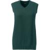 Lands’ End School Uniform Women’s Cotton Modal Sweater Vest(Evergreen)