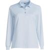 Lands’ End School Uniform Women’s Long Sleeve Rapid Dry Polo Shirt(Blue)