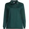 Lands’ End School Uniform Women’s Long Sleeve Rapid Dry Polo Shirt(Evergreen)