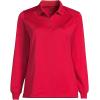 Lands’ End School Uniform Women’s Long Sleeve Rapid Dry Polo Shirt(Red)