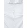 Lands’ End School Uniform Women’s No Gape Short Sleeve Stretch Shirt(Pearl White)