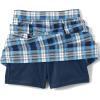Lands’ End School Uniform Women’s Plaid Skort Top of Knee(Clear Blue Plaid)