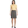 Lands’ End School Uniform Women’s Ponte Button Front Skort(Charcoal Heather)