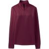 Lands’ End School Uniform Women’s Quarter Zip Pullover(Burgundy)