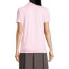 Lands’ End School Uniform Women’s Short Sleeve Peter Pan Collar Polo Shirt(Ice Pink)