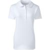 Lands’ End School Uniform Women’s Short Sleeve Peter Pan Collar Polo Shirt(White)