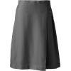 Lands’ End School Uniform Women’s Solid A-line Skirt Below The Knee(Gray)