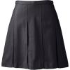 Lands’ End School Uniform Women’s Solid Box Pleat Skirt Above Knee(Black)