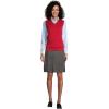 Lands’ End School Uniform Women’s Solid Box Pleat Skirt Above Knee(Gray)