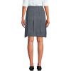 Lands’ End School Uniform Women’s Solid Box Pleat Skirt Above Knee(Haze Gray)